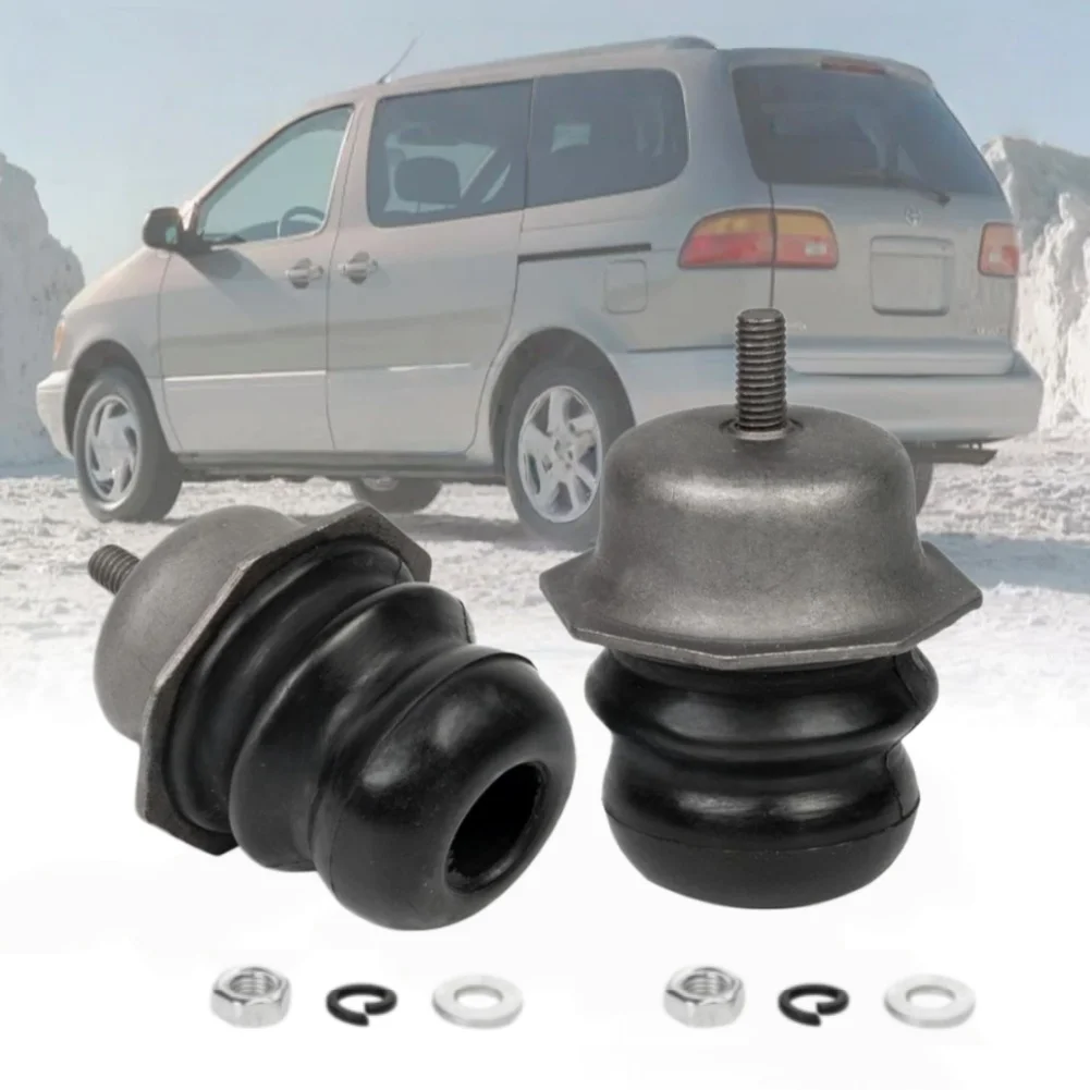 Black Rear Bump Stops Car Part Rear Suspension Kit Polyurethane Foam Construction Steel Top Design Direct Replacement Type