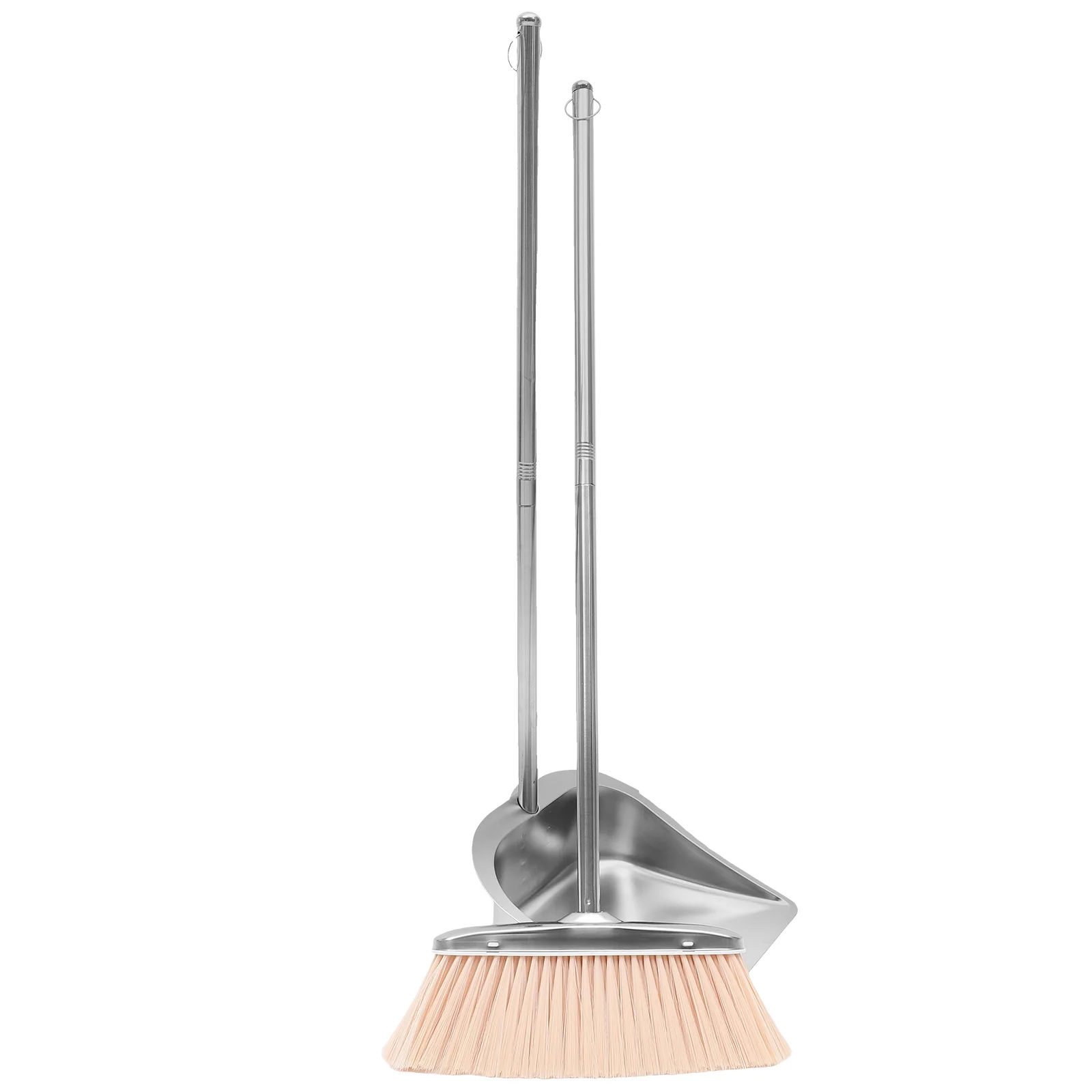 

Stainless Steel Dustpan Vertical Broom Cleaning Tools Household Dustpans Convenient Kit Office for Home