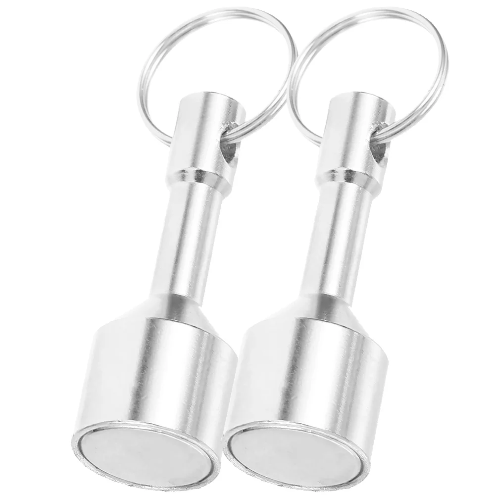 

2pcs Magnetic 15KG Magnetic Key Chain Magnet Key Gold Silver Tester Jewelry Identifier Lightweight Portable