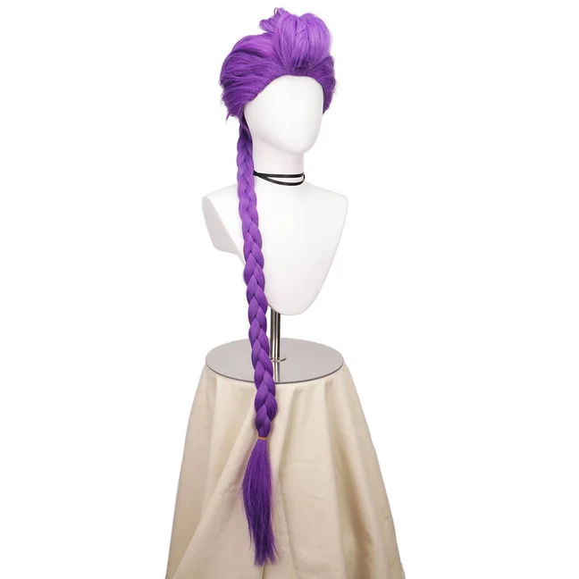 Women Men Demon Hunters Cosplay Wigs Anime Rumi Mira Zoey Costume Wigs Purple Braids Kids Accessories Prop Rumi Wig