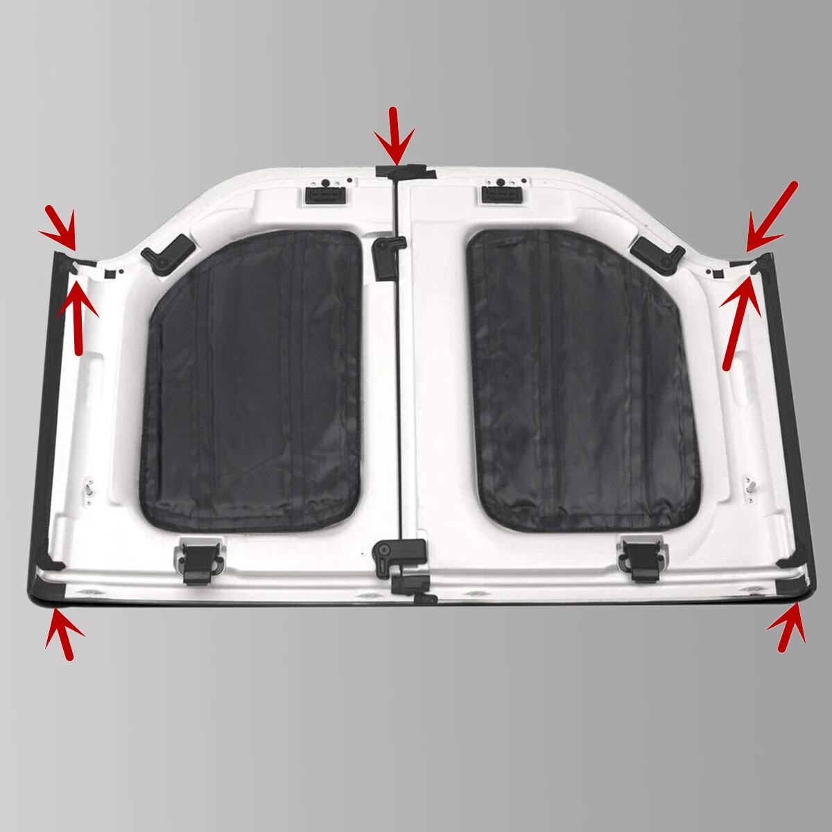 Hard Top Rain Blocker Seal Kit Roof Leak Repair Tool Diversion for Jeep Wrangler JK JKU 2007-2017 2/4-Doors Interior Accessories