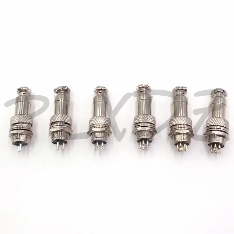 1 jeu de prises d'aviation de 12mm, GX12-2/3/4/5/6/7 broches, connecteur mâle femelle, composant enfichable, connecteur circulaire étanche
