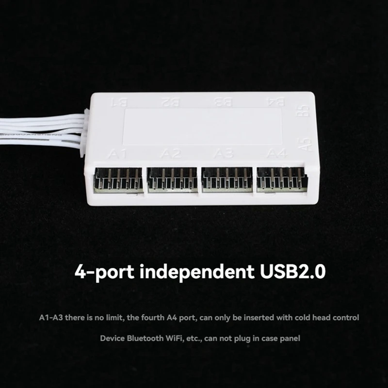 USB2.0 9Pin Header Extension Hub Splitter Adapter Converter Motherboard USB 2.0 Adapter 9Pin Internal USB Hub image 2