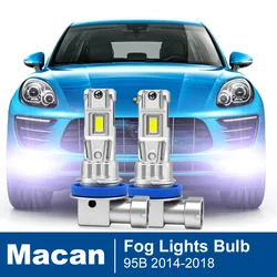 2pcs Led Car Fog Lamp For Porsche Macan 95B 2014 2015 2016 2017 2018 Front Fog Light Bulb Car Accessories Canbus