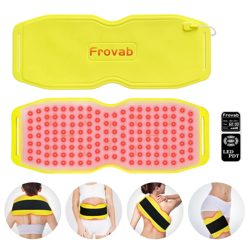 

Professional 660nm 850nm 940nm Led Infrared Red Light Treatment Heating Pad Belt Phototherapy for Waist Shoulder Back Pain