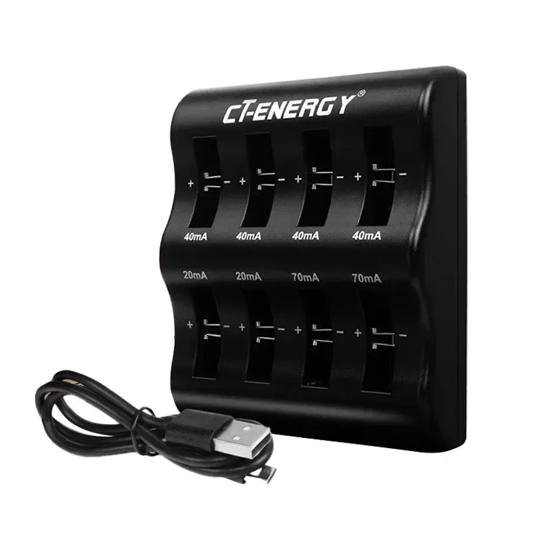 Inteligentny akumulator litowo-jonowy ogniwo monety przejściówka do ładowarki, inteligentna o jasnym świetle jakości akumulator litowo-jonowy ładowarka wyświetlacz konwerter USB — zdjęcie produktu 3