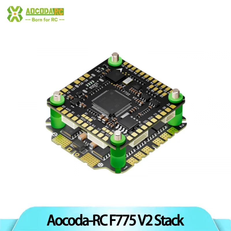 

Aocoda-RC F775 V2 Stack F722 V2 FC 75A 3075 AM32 ESC 30X30mm for DIY FPV Racing Freestyle Drones