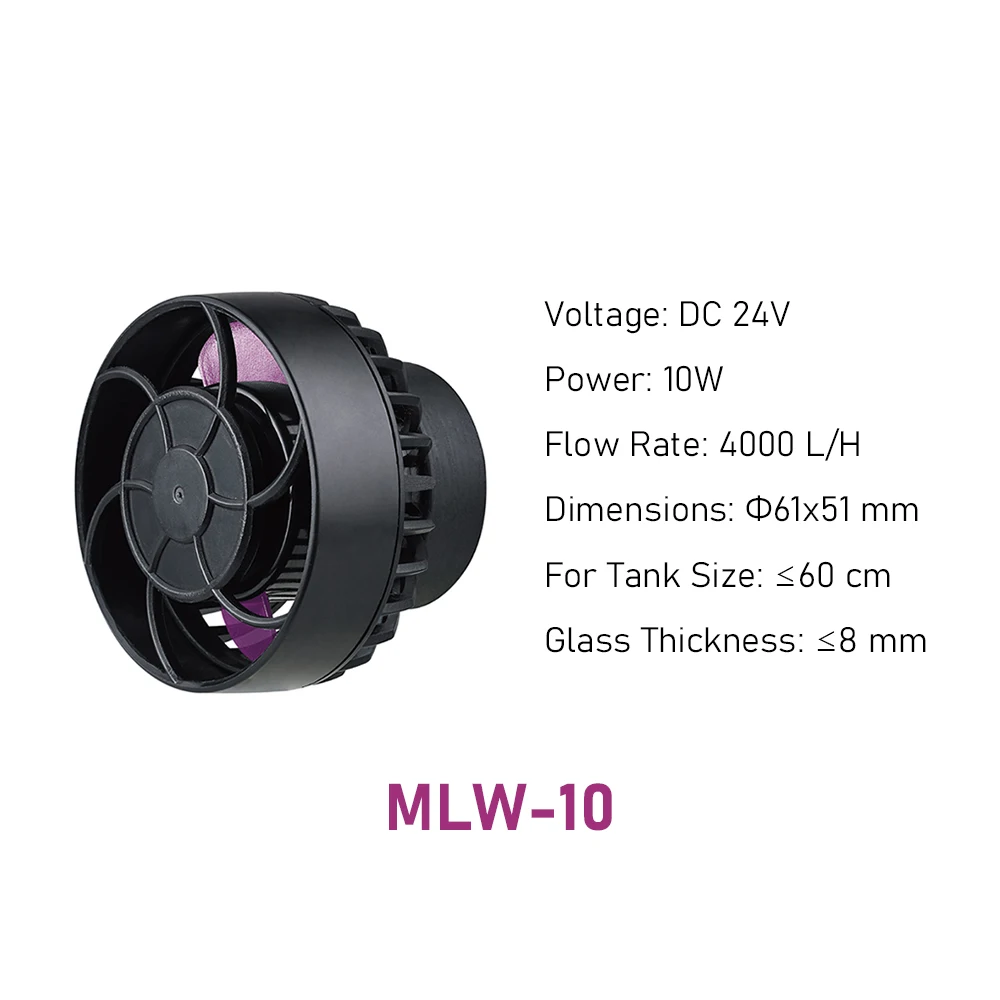NONE Jebao MLW Series Aquarium Smart Wave Maker Durchflusspumpe mit WiFi-LCD-Controller für Aquarien 6