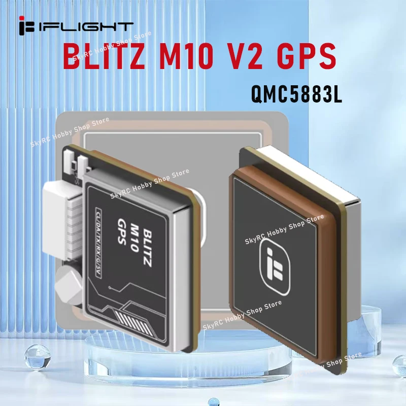 

iFlight BLITZ M10 V2 GPS интегрируется модуль компаса QMC5883L Встроенный кристалл TCXO и конденсатор Фарада для деталей FPV