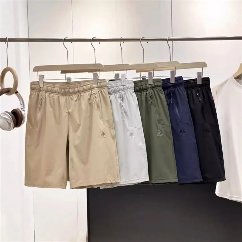 

Легкие итальянские люксовые мужские спортивные шорты для активного отдыха, быстросохнущие, дышащие, водоотталкивающие, прямого кроя, летние