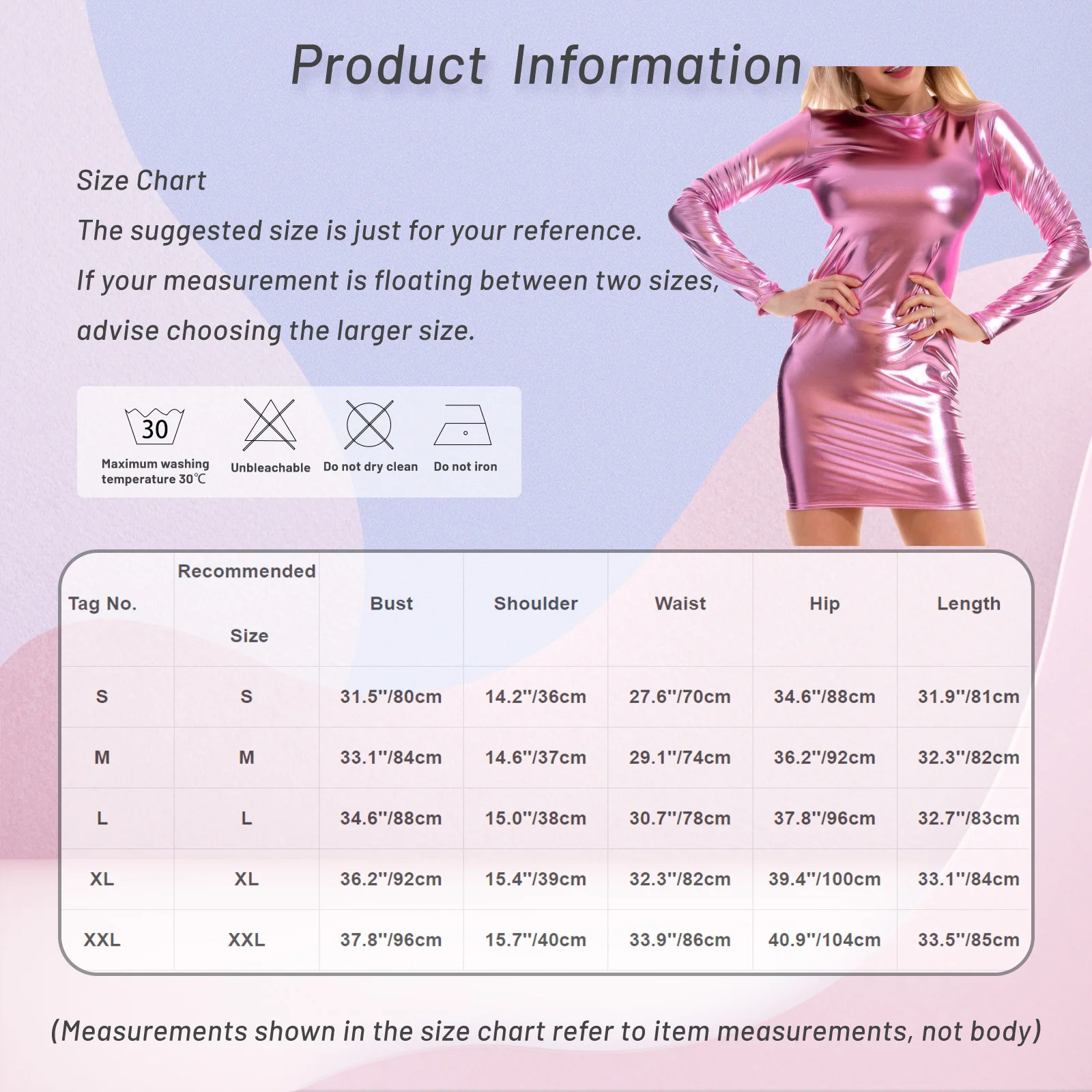 Womens Metallic Shiny Bodycon Dress Crew Neck Long Sleeve Pencil Dresses for Cocktail Raves Party Carnival Music Festival