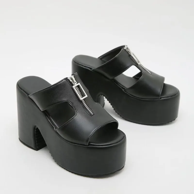 

Высококачественные и модные тапочки на толстой подошве 12 см, размер 34–43, повседневные корейские женские летние сандалии и туфли для бисквита