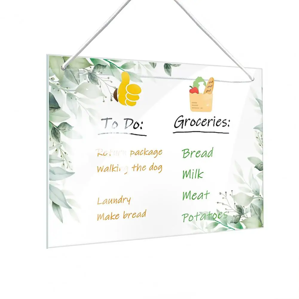 Weekly Planner Message Board Stain-free Planner Board Reusable Fridge Weekly Planner Whiteboard for Refrigerator for Home