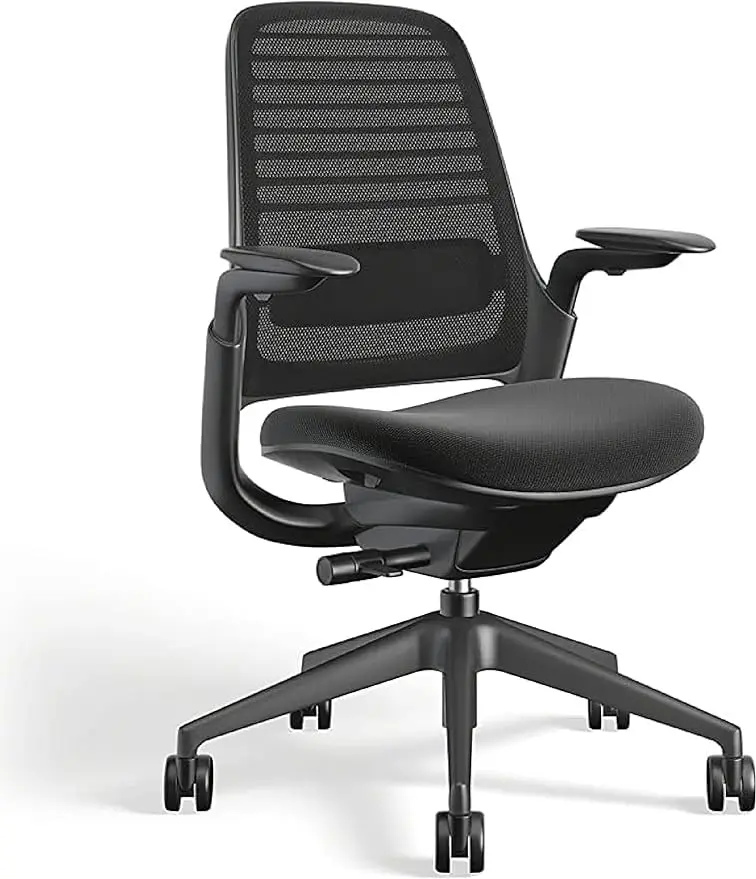 

Steelcase Series 1 Office Chair -with Wheels for Carpet - Weight-Activated Controls, Back Supports & Arm Support