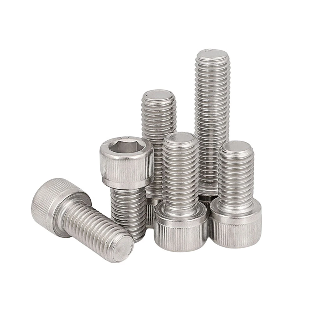 10 Pcs Hexagon Hex Socket Cap Head Screw  M2 M2.5 M3 M4 M5 M6 M8 M10 M12 Stainless Steel Bolt DIN912