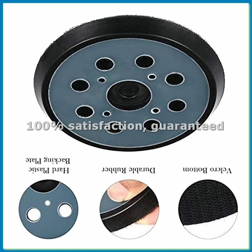 

2Pcs Sander Replacement Pad for , 8 Holes 5 In Sanding Discs Hook and Loop, Sanding Discs Sanding Pad Track Sander-ABFB