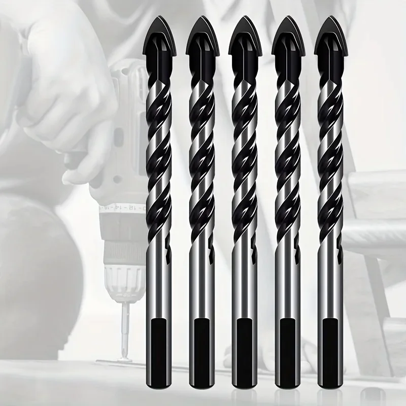 Azulejo de cerámica Hexagonal cruzado, vidrio, cemento, Metal, cerámica, madera, plástico, sierra perforadora, broca de aleación Triangular, juego