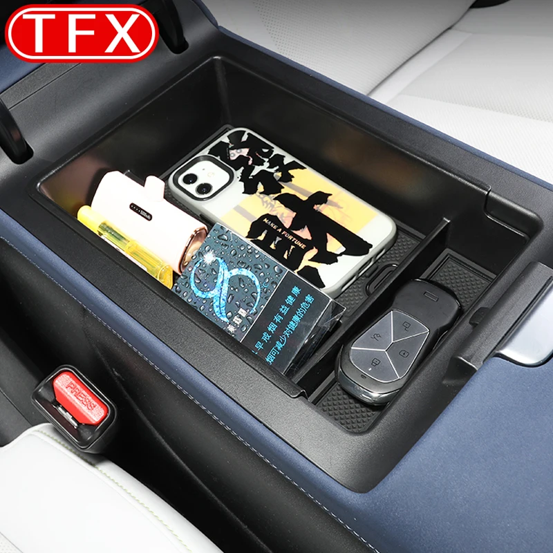 For Xpeng G6 XiaoPeng 2023 2024 Car Styling Center Console Organizer Storage Box Interior Armrest Storage Box Auto Accessories