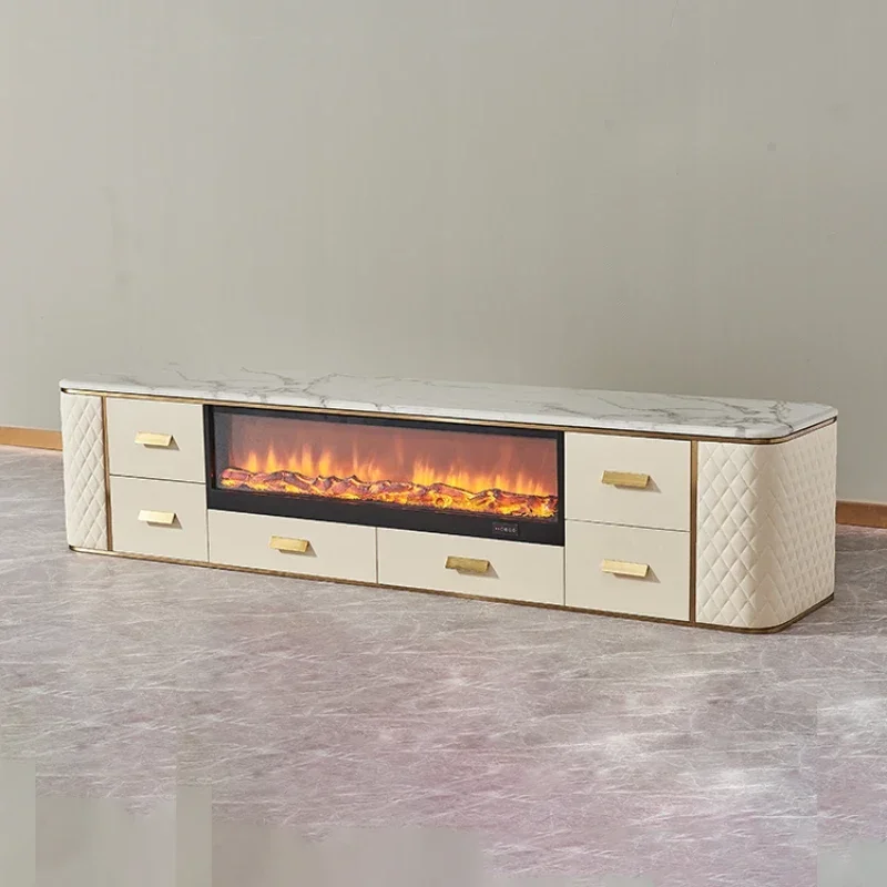 

Tv Display Cabinet Wood Led stoves Stand with electric fireplaces