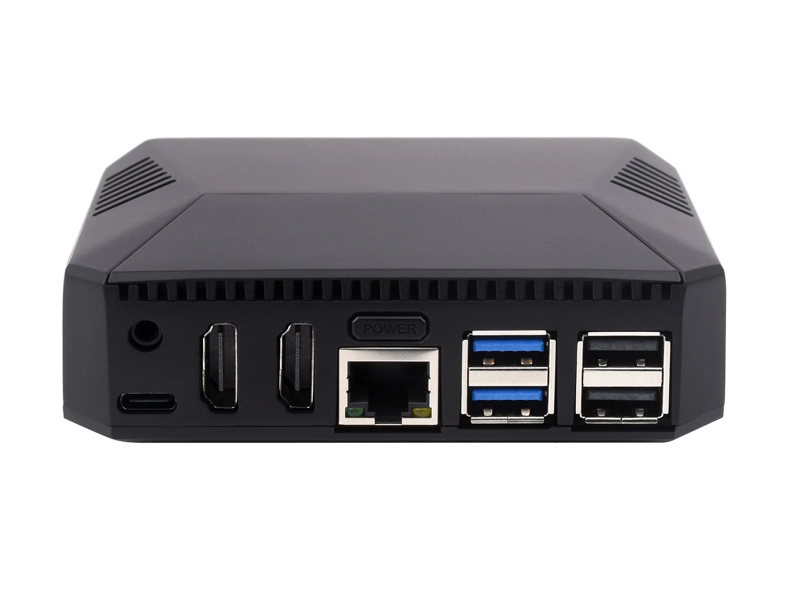 Waveshare Argon ONE V3 Caixa de liga de alumínio, ventilador de resfriamento embutido, opcional para slot de expansão M.2 NVME, Raspberry Pi 5