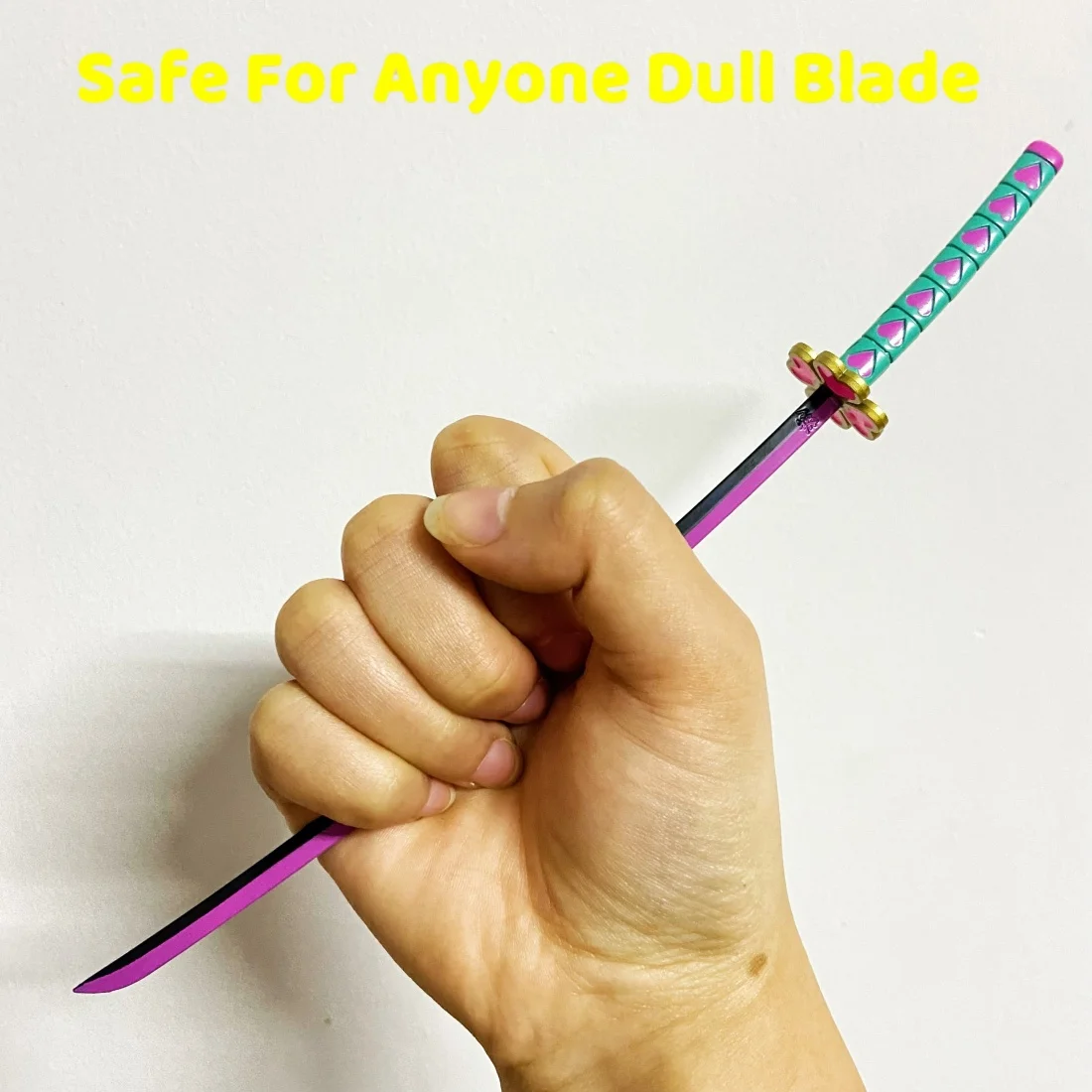 Épée Katana en métal Kanroji Mitsuri, 9.4 pouces, couteau Ninja Original samouraï Katana sabre, accessoires de Cosplay, jouet accessoire