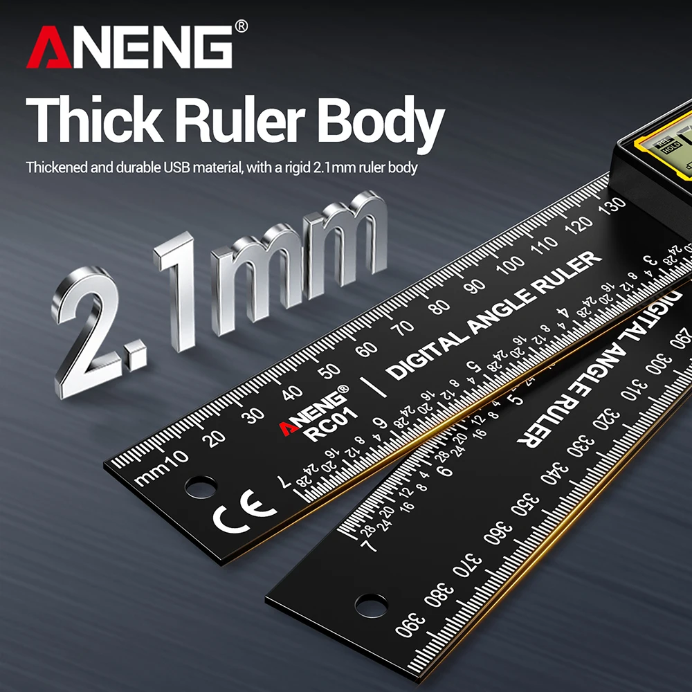 ANENG Hochpräzisions-360 ° Digitaler LCD-Winkelmesser, Winkelfinder, Holzbearbeitungswerkzeuge für Rauminspektion und -messung – Detail 25
