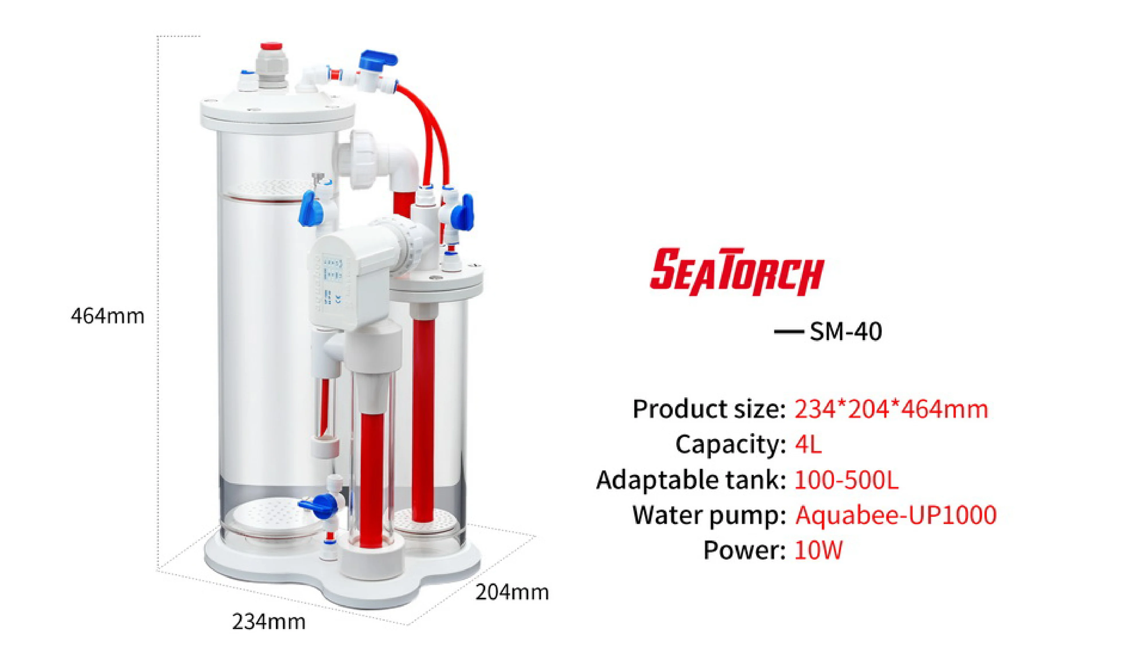 Seatorch SM Series Calcium Reactor Marine Source Calcium Anti-coral Tank Sea Tank Coral Bone Titration Super Mixture SM-40