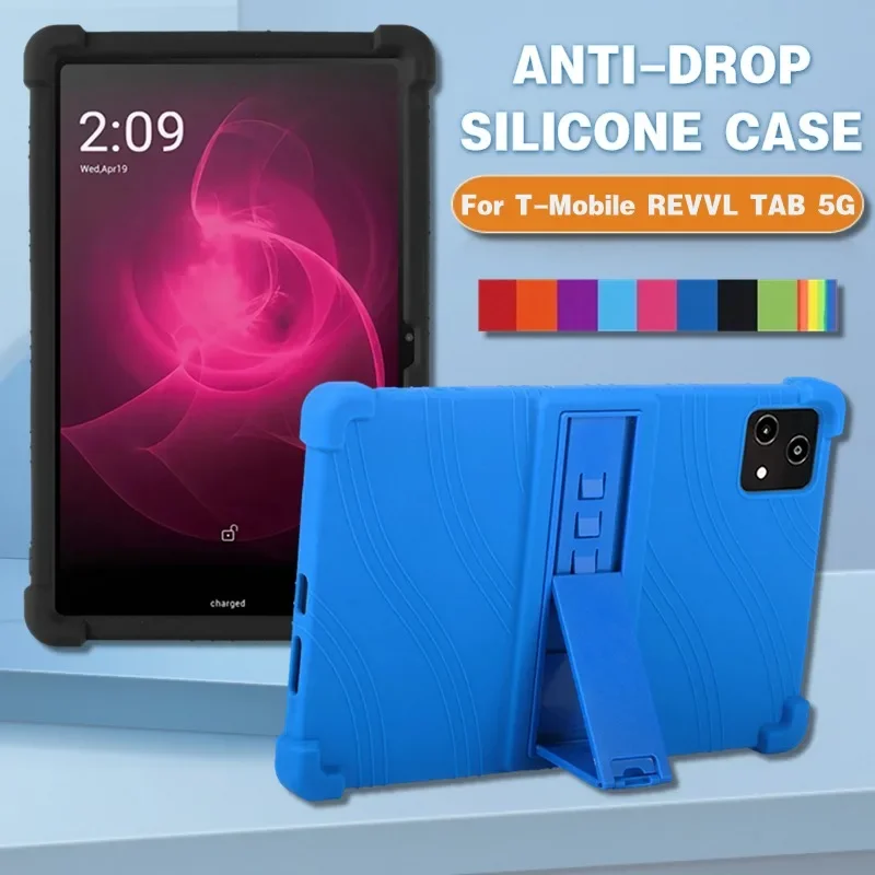 

For T-Mobile REVVL Tab 5G 10.36Inch Tablet Case Shockproof Cover T-Mobile REVVL TAB 5G Soft Silicon Stand Protective Shell