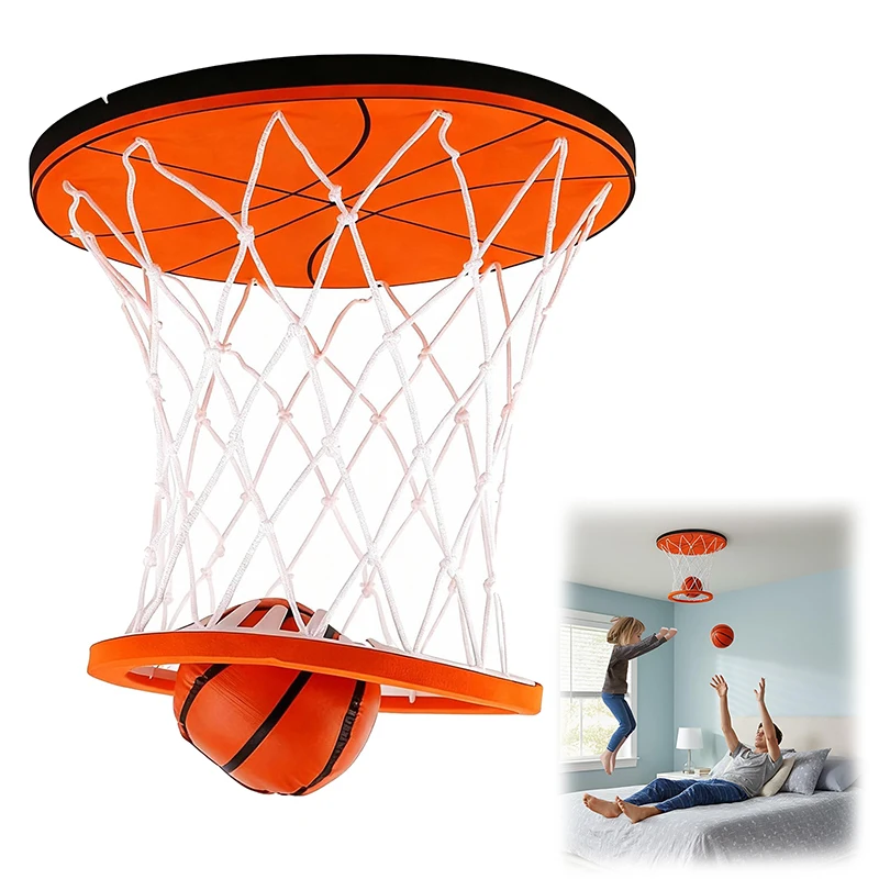 

Ceiling-Installed Mini Basketball Hoop, Indoor Fun Game, Effective Stress-Relief Toy for All Ages