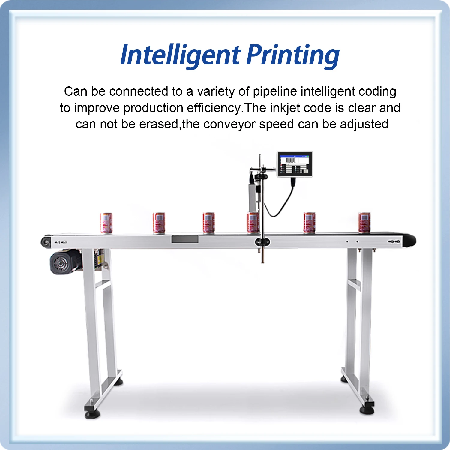 Imagem -04 - Dcode-industrial Online Inkjet Printer qr Barcode Date Printer Lote Número Logotipo Data 130plus 12.7 mm 25.4 mm Nozzle 4.3 Screen