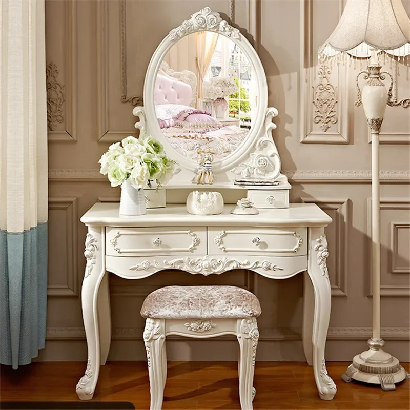 Modern Simple Dresser for Bedroom Small Apartment Mini Makeup Cabinet Studio Storage Unit Compact Vanity Table