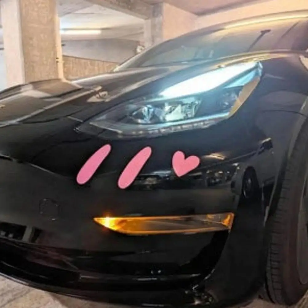 

Cute Cartoon Powder Blusher Car Stickers Waterproof Motorcycle Window Decorative Bumper Decals Fairing Vinyl Tank Front Aut L3A1