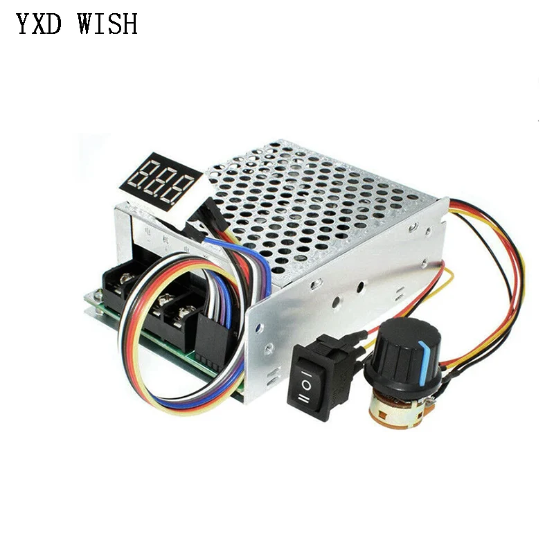 DC 10-55V 40A PWM Speed Controller DC Motor Digital Display 0~100% Adjustable Drive Module 12V 24V 36V 48V Motor Controller - view 3