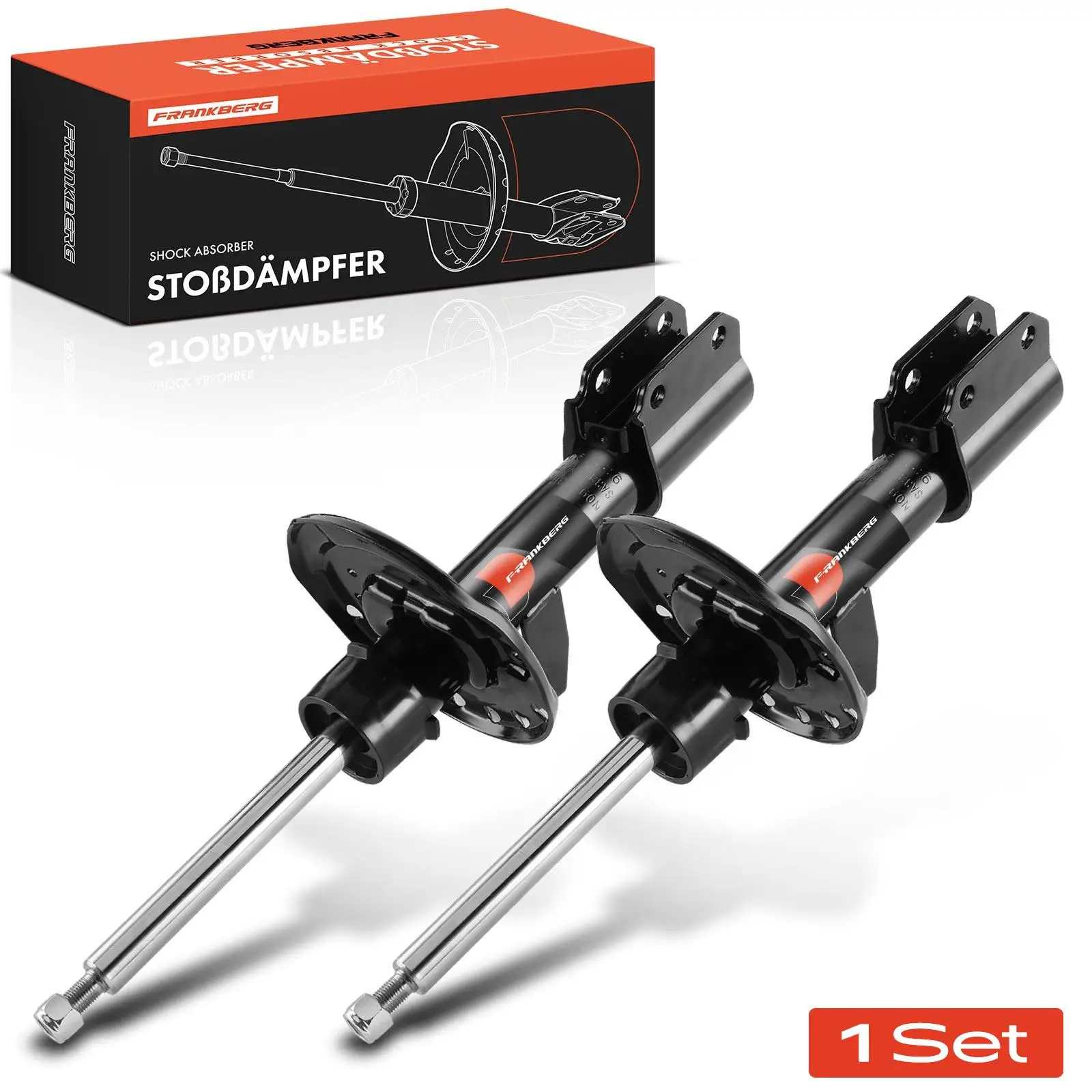Frankberg 2x schokdemper vooras voor Renault Twingo 2I BCA BCM Smart Forfour 453 Fortwo Bj vanaf 2014 4533230000 3338022