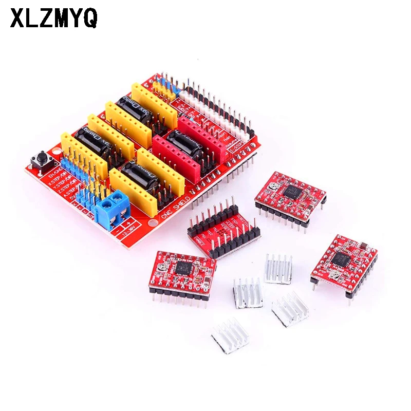 CNC Shield V4 shield V3 Engraving Machine / 3D Printer / + A4988 Stepper Motor Driver Expansion Board For arduino Diy Electronic