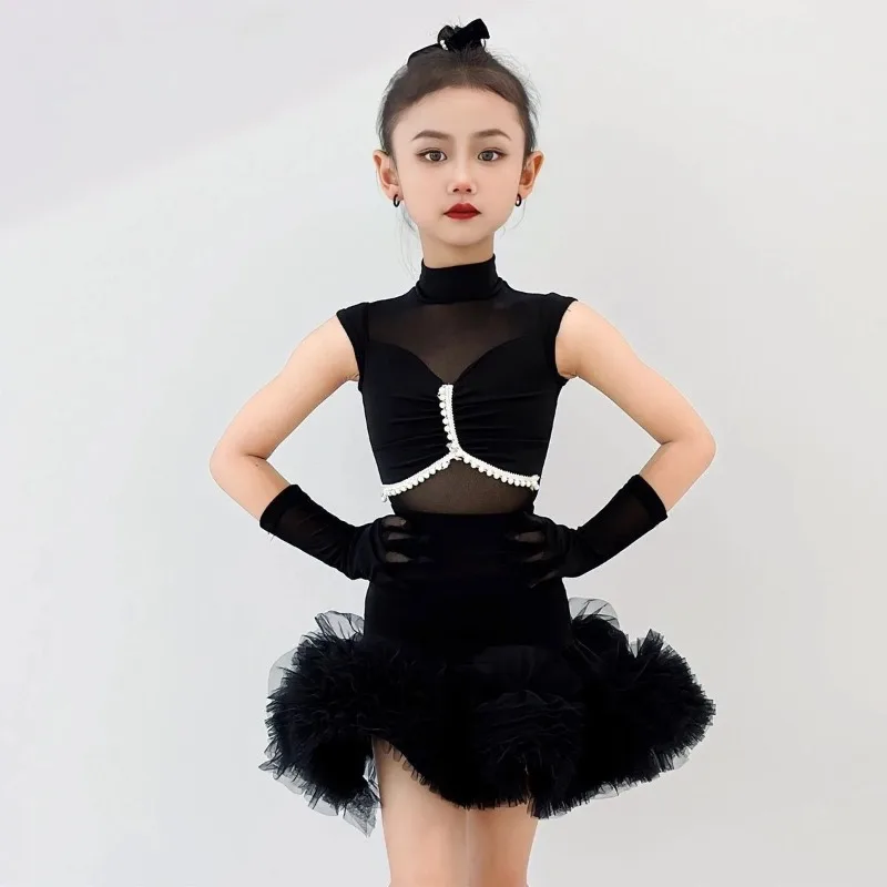 

New summer Latin dance costumes for girls 2025 children's performance costumes professional performance dance costumes for kids