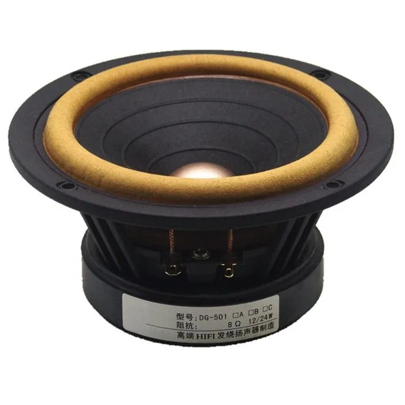 For 5-Inch HIFI Full-range Speaker, Cast Aluminum Basin Holder 610 Leather Edge Paper Basin