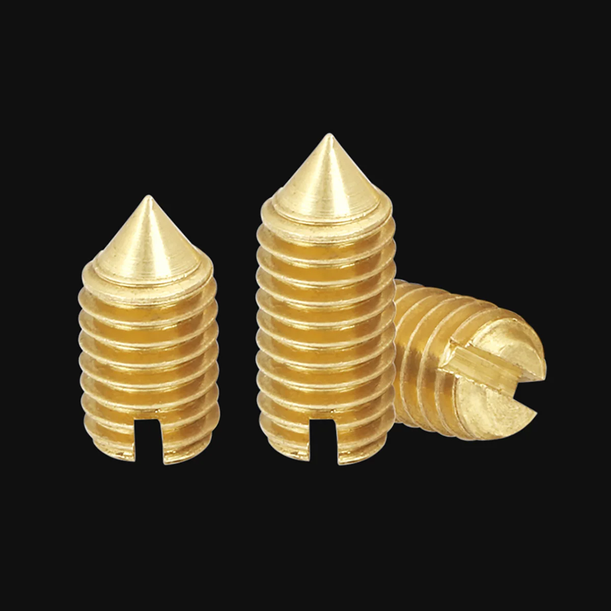 Brass Slotted Machine Screw / Copper Tip Headless Screw / Set Screw M2-M5