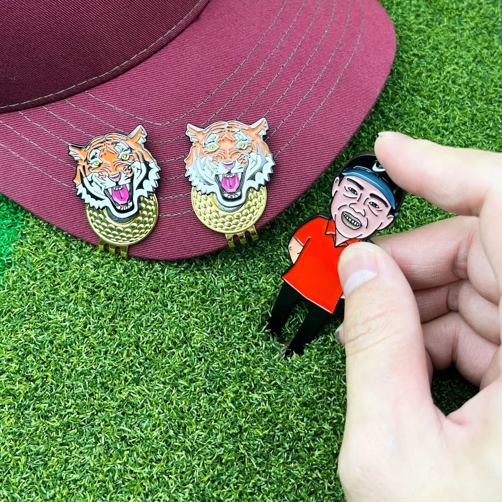 New GolfDivotTool Wurz Metal Double-Sided Ball Fork Cap Clip Magnetic Ball Mark Green Fork Gift Golf Souvenir