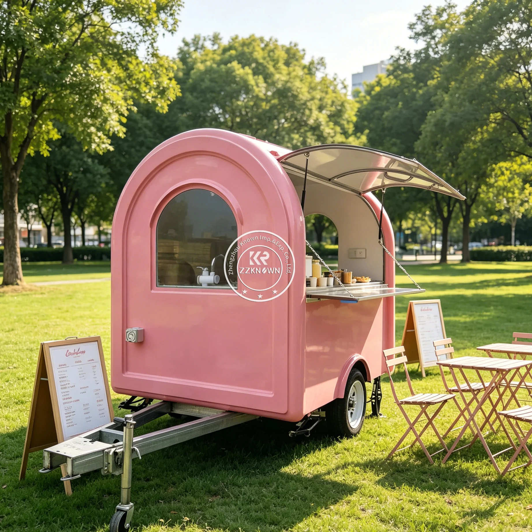 

Mobile Mobile Waffle Dessert Truck Sweet Snack Trailer Fast Food Trailer Mobile Kitchen Concession Food Truck For Sale