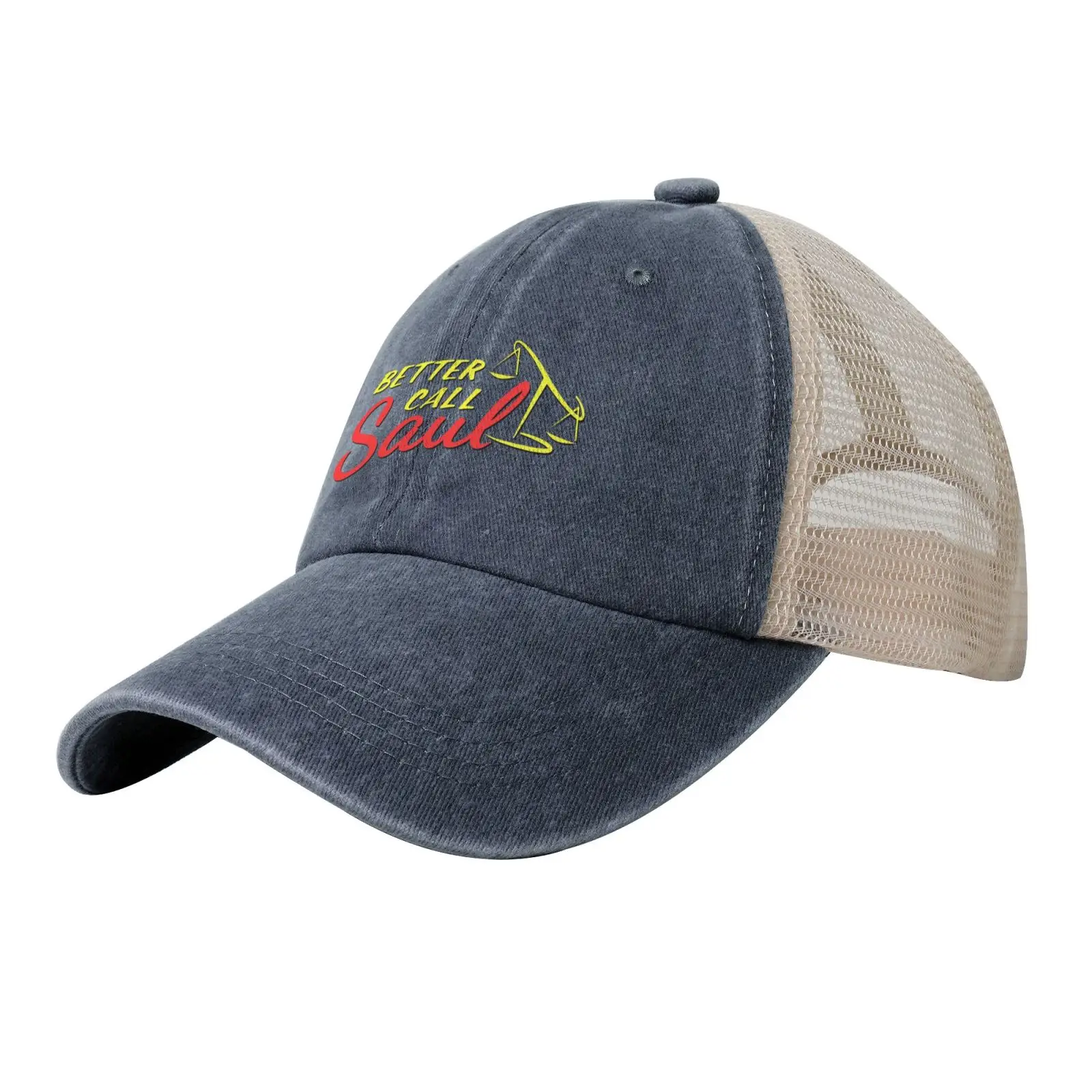 

Better Call Saul Vintage Washed Mesh Back Trucker Hat Unisex Adjustable Baseball Cap with TV Series Logo