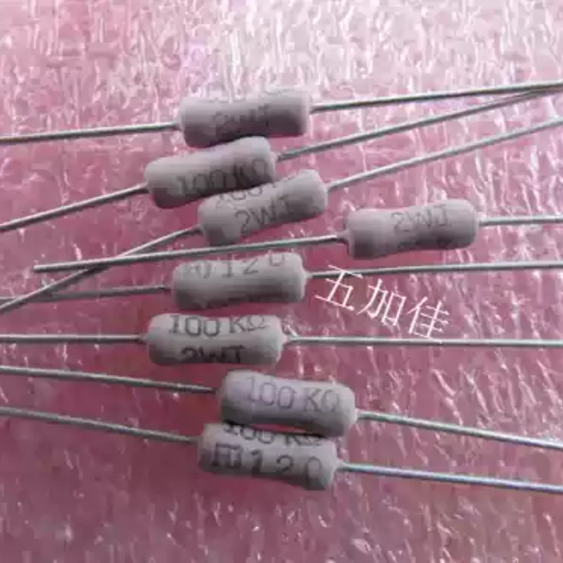 10-100pcs S2W 2W 100K 5% small volume high-power Japanese oxide film resistor