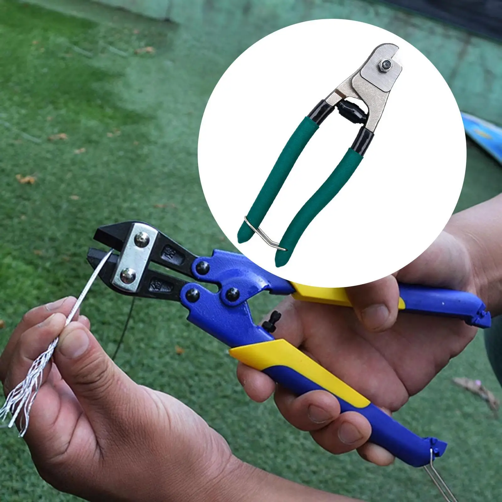 Cable Cutter Wire Multifunction Heavy Duty Metal with Anti Slip Handle for Clothes Line Railing DIY Projects Spring Electrical