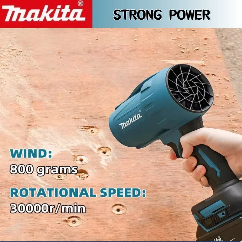 Makita 18V 30000 RPM Gewelddadige Blower Turbo Jet Fan Elektrische Air Duster Windsnelheid Turbo Oplaadbaar met Licht Auto Cleanin tool