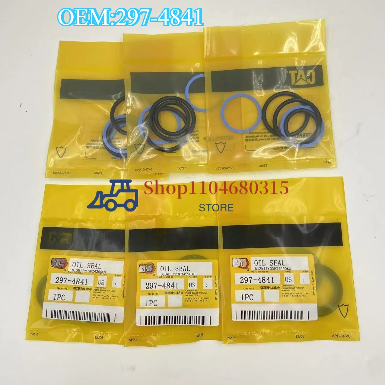 

Original neue For 297-4841 C7/C9 Motori njektor dichtungen 297-4841 235-4339 für CAT Inj ector Repair Kit 2974841 297-4841