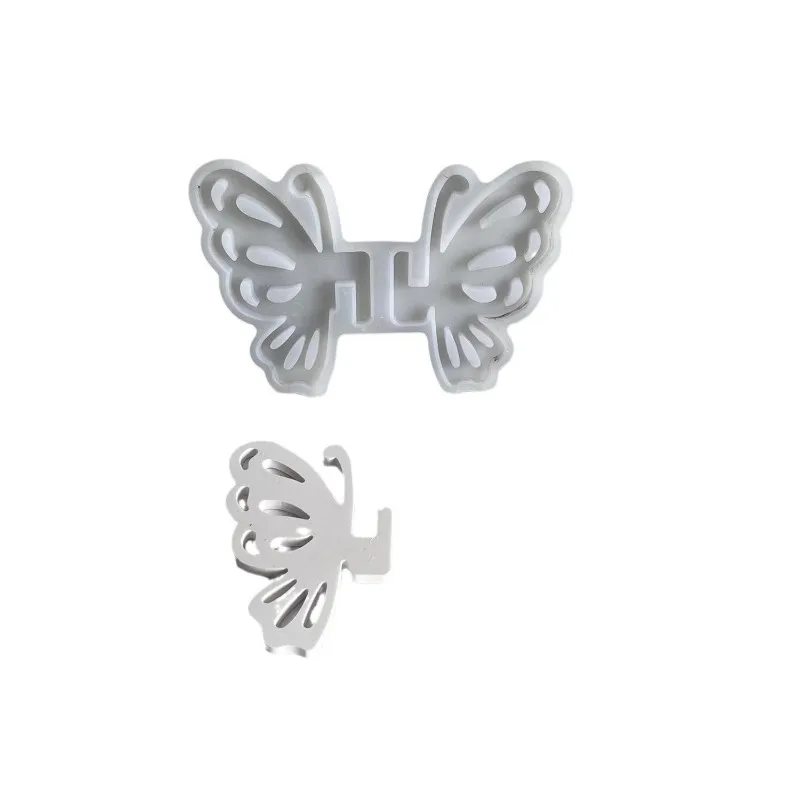 3D Farfalla Giunzione Gesso Ornamento Stampi In Silicone Animale Fai Da Te Primavera Confezione Regalo Decorazione Della Casa Stampo In Resina Artigianato Casting