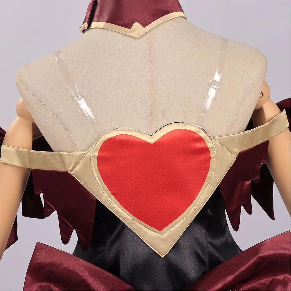 OW 2 Cosplay Juno Corrupted Heart of Hope Costume Magical Girl Off Shoulder Dress Choker Gloves Halloween Carnival Disguise view 4