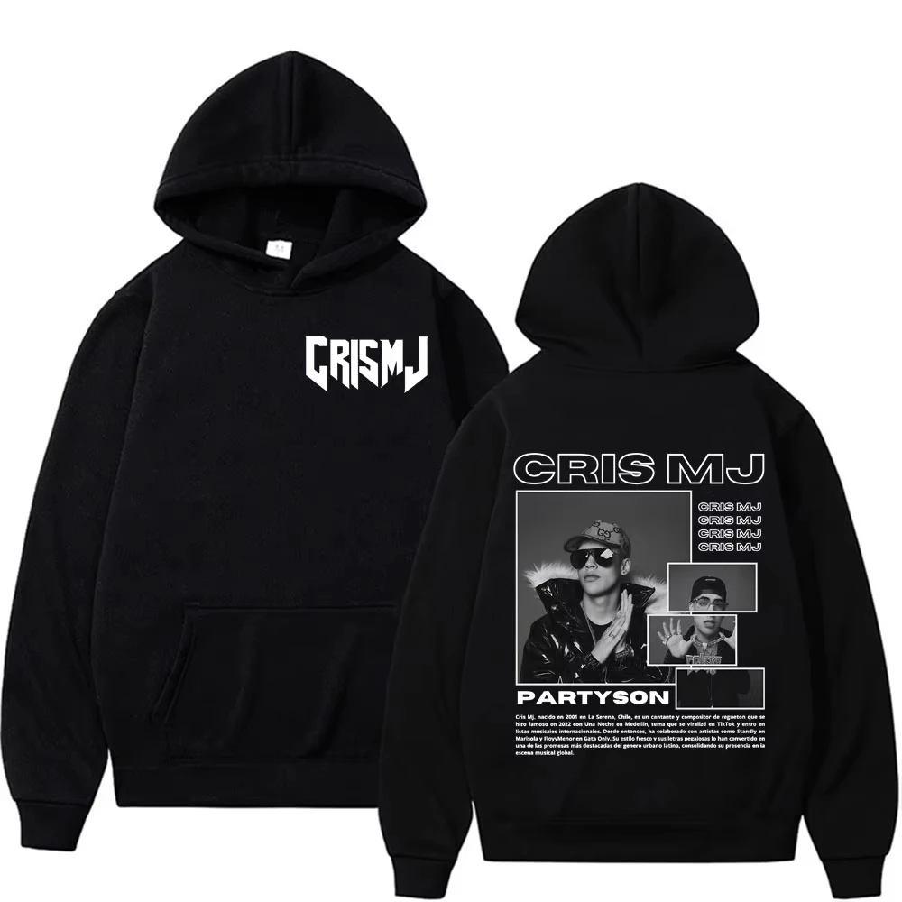 

Rap Singer Cris Mj Tour 2025 Merch Hoodie Autumn Winter Men's Women's Harajuku Fashion High Street Top Hip-hop Cotton Sportswear