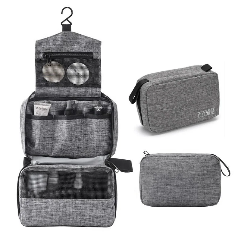 Hanging Toiletry Bag Travel Toiletry Wash Organizer Kit for Men Women Cosmetics Make Up Sturdy Hanging Hook Shower Bags