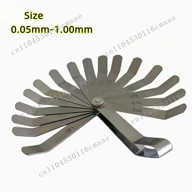 Hot Sale 0.05mm-1.00mm 16 Dimensions Thickness Clearance Metric Packing Reynolds Engine Valve Clearance Adjustment Gauge